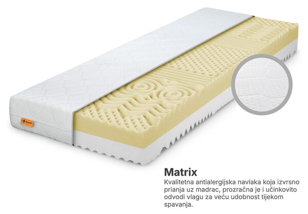 Wilsondo Pjenasti masažni madrac Komfort 80x200x16 - navlaka Matrix