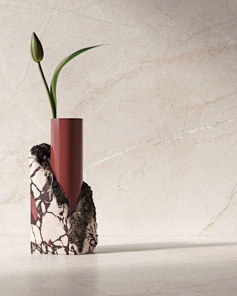 Pločica Flaviker Supreme Memories Pulpis Ivory Anticatto 3D Lux 120×120 cm