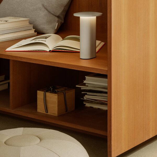 Stolne Lampa FRITZ HANSEN, Solae, prigušiv, Sivo, Dnevna soba, Aluminij, Moderan