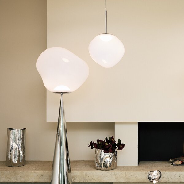 Viseće Svjetiljka Tom Dixon, Melt, prigušiv, Bijela, Dnevna soba, Plastika, Dizajn