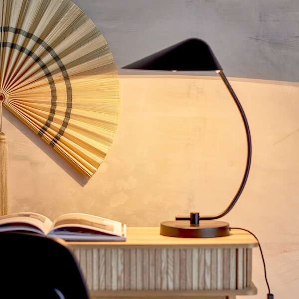 Stolne Lampa Bloomingville, Nisella, Crno, Dnevna soba, Metal, Moderan