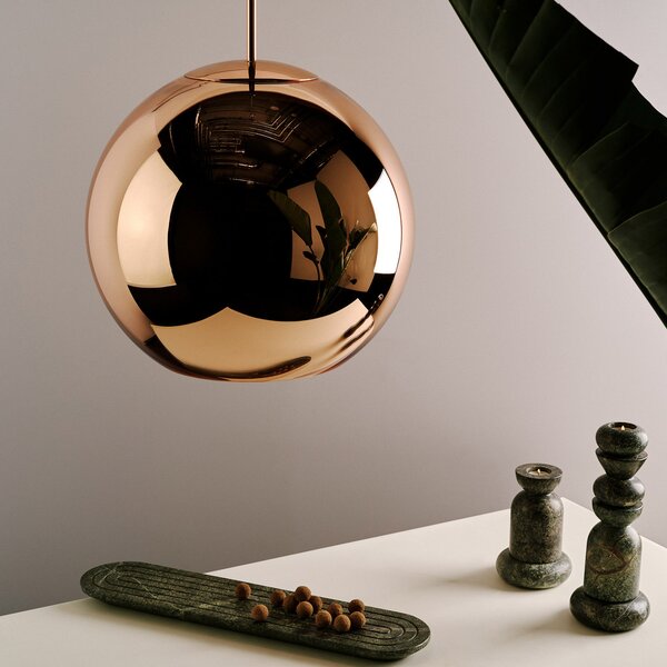 Viseće Svjetiljka Tom Dixon, Copper Round, prigušiv, Bakar, Dnevna soba, Plastika, Dizajn