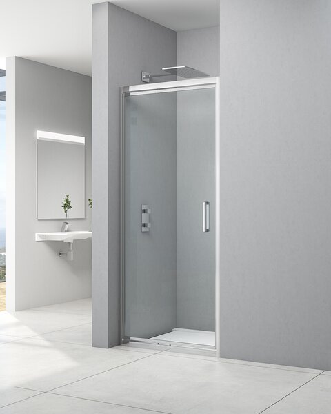 Idealaqua tuš vrata NDL 80 cm, jednokrilna, krom\prozirno