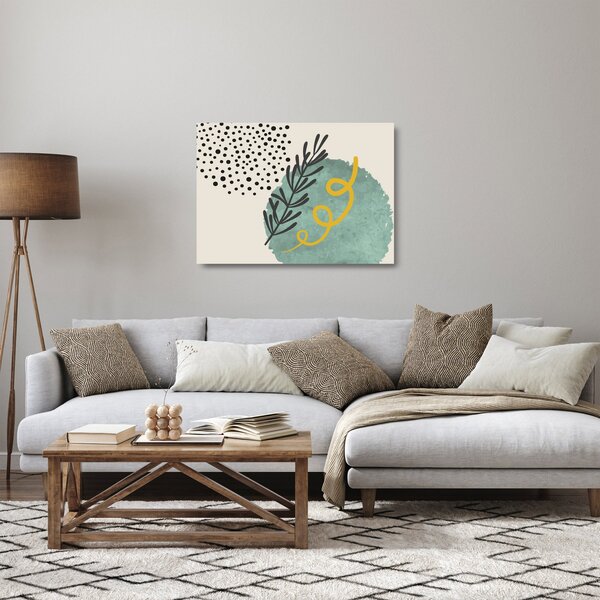 Staklena slika - Listovi sažetaka N⁰1 (70x50 cm)