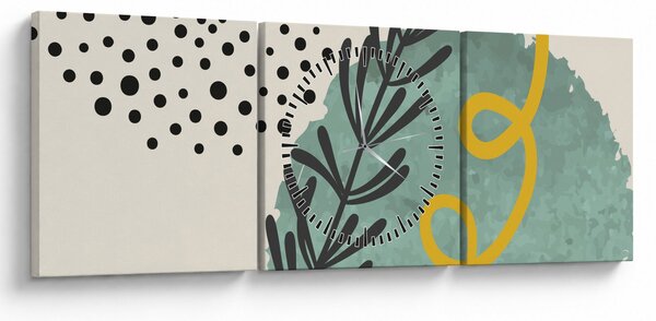 Slika - Listovi sažetaka N⁰1 (sa satom) (90x30 cm)