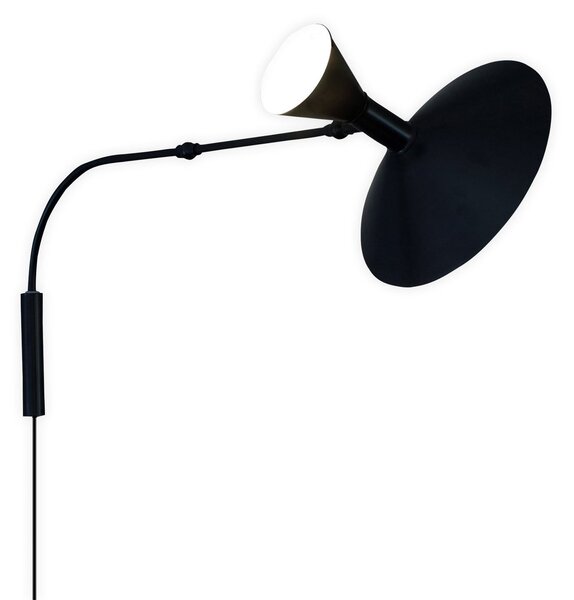 Zidne Svjetiljka Nemo Lighting, Lampe de Marseille, Crno, Dnevna soba, Metal