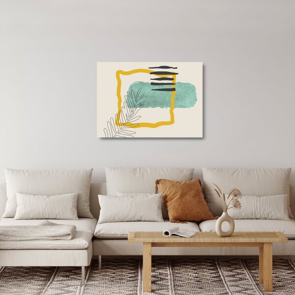 Staklena slika - Listovi sažetaka N⁰2 (70x50 cm)