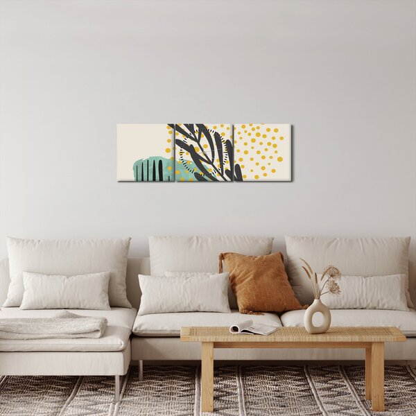 Slika - Listovi sažetaka N⁰3 (sa satom) (90x30 cm)