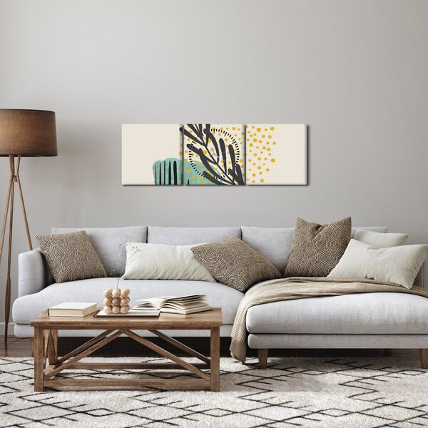 Slika - Listovi sažetaka N⁰3 (sa satom) (90x30 cm)