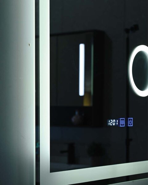 Idealaqua ogledalo s LED rasvjetom, 60×80 cm