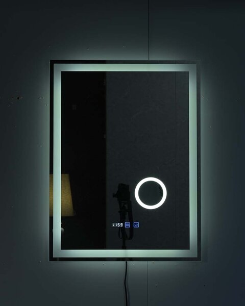 Idealaqua ogledalo s LED rasvjetom, 60×80 cm
