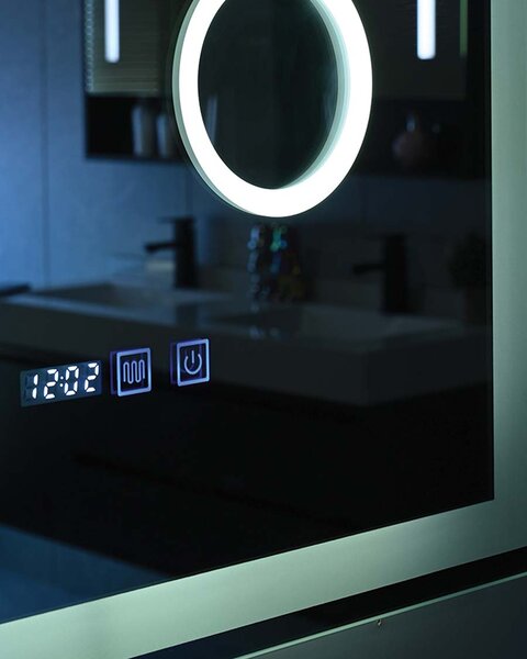 Idealaqua ogledalo s LED rasvjetom, 60×80 cm