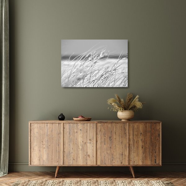 Staklena slika - Trava za plažu (70x50 cm)