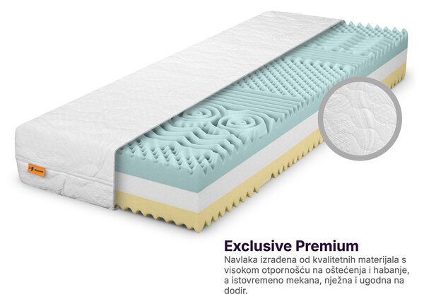 Wilsondo Visoki pjenasti madrac Komfort Premium 80x200x25 - navlaka Exclusive