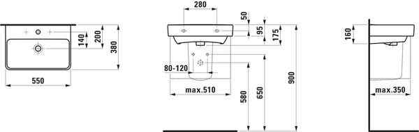 Laufen umivaonik Pro S 55, slim