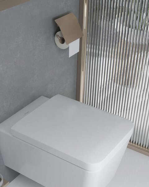 Hansgrohe držač toaletnog papira sa poklopcem AddStoris, brushed bronze