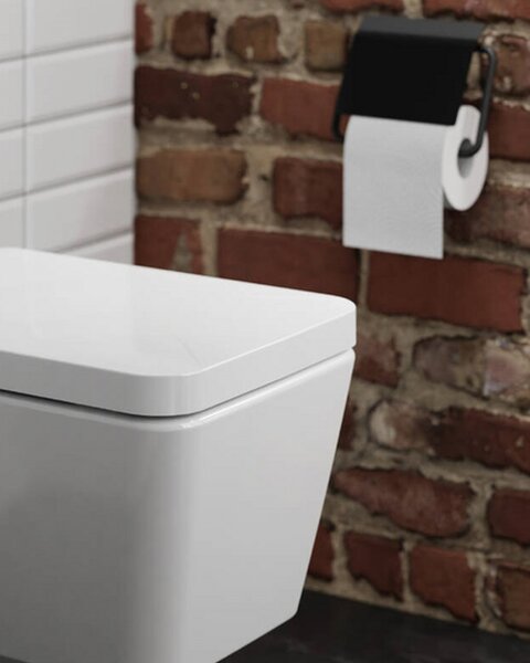 Hansgrohe držač toaletnog papira sa poklopcem AddStoris, matt black