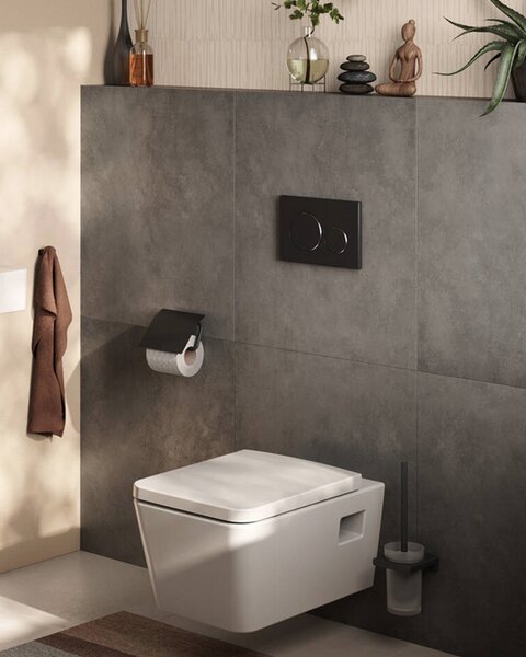 Hansgrohe držač toaletnog papira sa poklopcem AddStoris, matt black