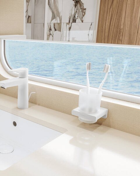 Hansgrohe čaša zidna AddStoris, matt white