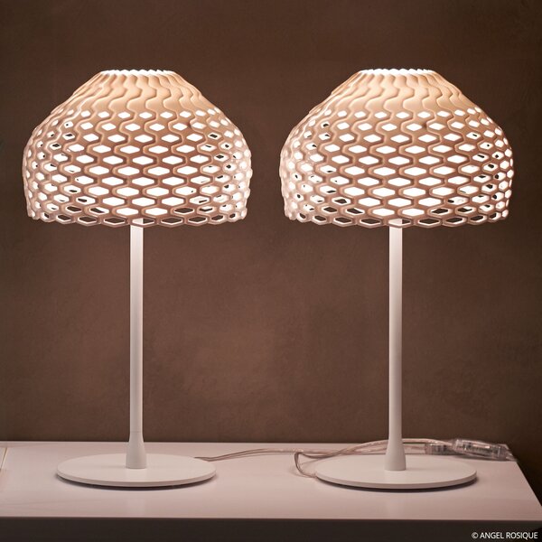 Stolne Lampa FLOS, Tatou T, prigušiv, Bijela, Dnevna soba, Metal, Dizajn