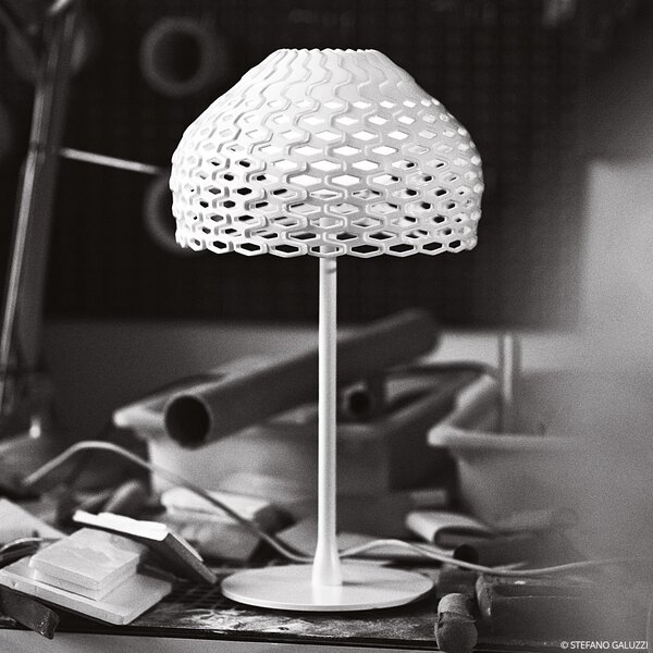 Stolne Lampa FLOS, Tatou T, prigušiv, Bijela, Dnevna soba, Metal, Dizajn
