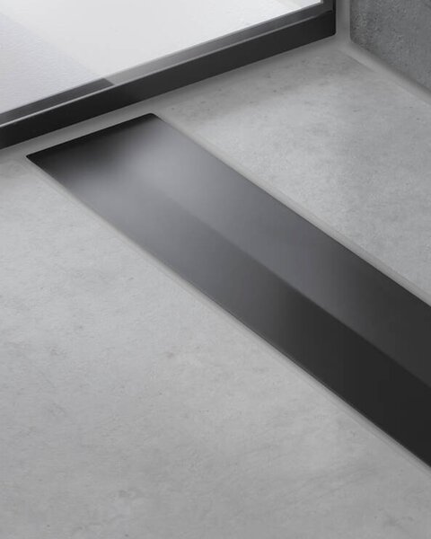 Hansgrohe tuš kanalica Raindrain Flex, 120 cm, mat crna