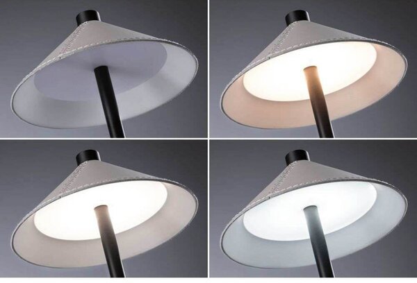 Stolne Lampa Paulmann, prigušiv, Crno, Dnevna soba, Metal, Moderan