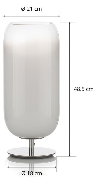Stolne Lampa Artemide, Gople, Bijela, Dnevna soba, Staklo, Dizajn