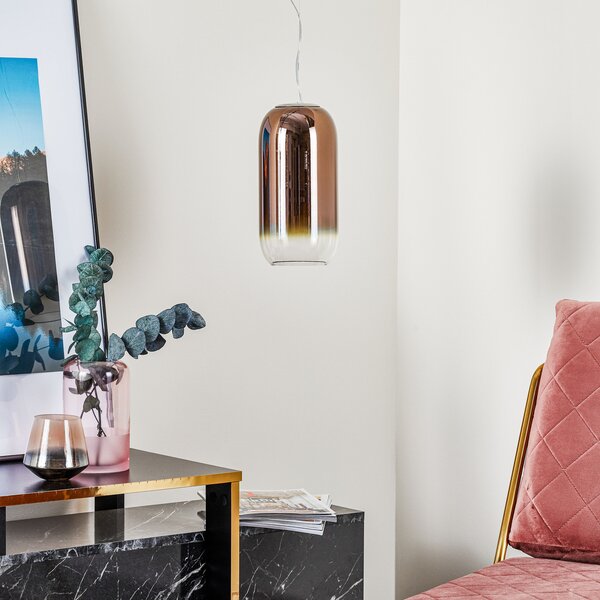 Viseće Svjetiljka Artemide, Gople Mini, prigušiv, Bakar, Dnevna soba, Staklo, Dizajn