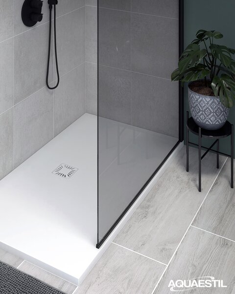 Aquaestil tuš kada pravokutna Tempo Deluxe, 120×80 cm