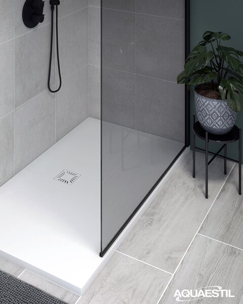 Aquaestil tuš kada pravokutna Tempo Deluxe, 100×90 cm