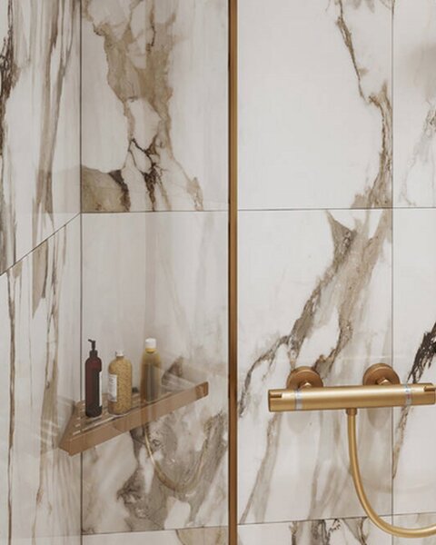 Hansgrohe košara kutna AddStoris, brushed bronze