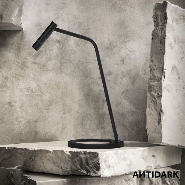 Stolne Lampa ANTIDARK, Crno, Dnevna soba, Aluminij