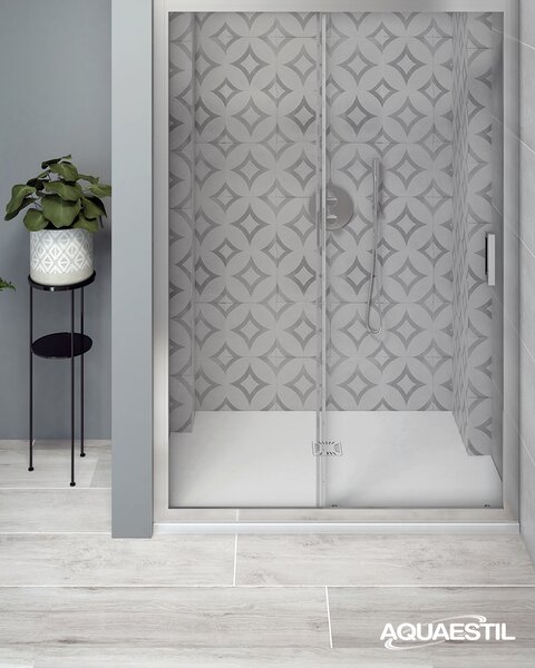 Aquaestil tuš kada kvadratna Tempo Deluxe, 90×90 cm