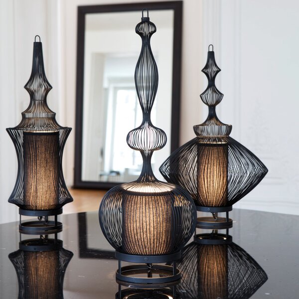 Stolne Lampa Forestier, Impératrice, Crno, Dnevna soba, Metal, Dizajn