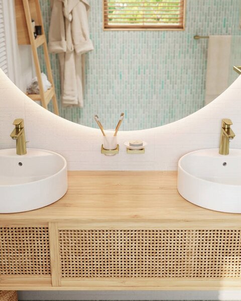 Hansgrohe držač sapuna zidni AddStoris, polished gold optic
