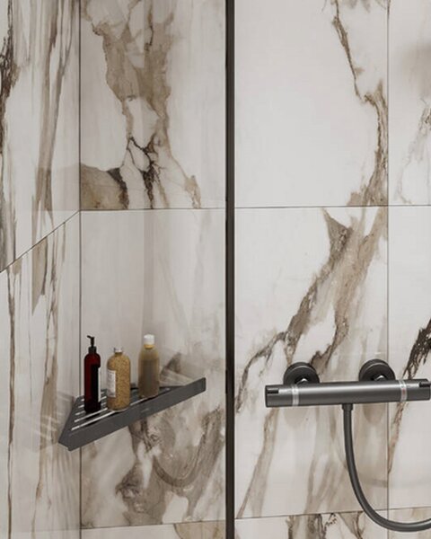 Hansgrohe košara kutna AddStoris, brushed black chrome