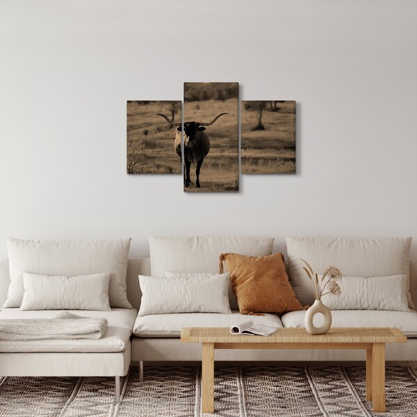 Slika - Teksaška krava (90x60 cm)