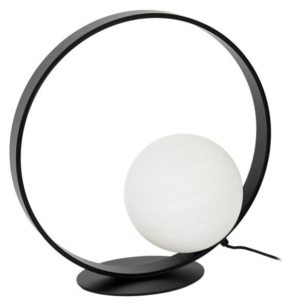 Stolne Lampa NOLA, Infinite, Crno, Dnevna soba, Staklo, Moderan