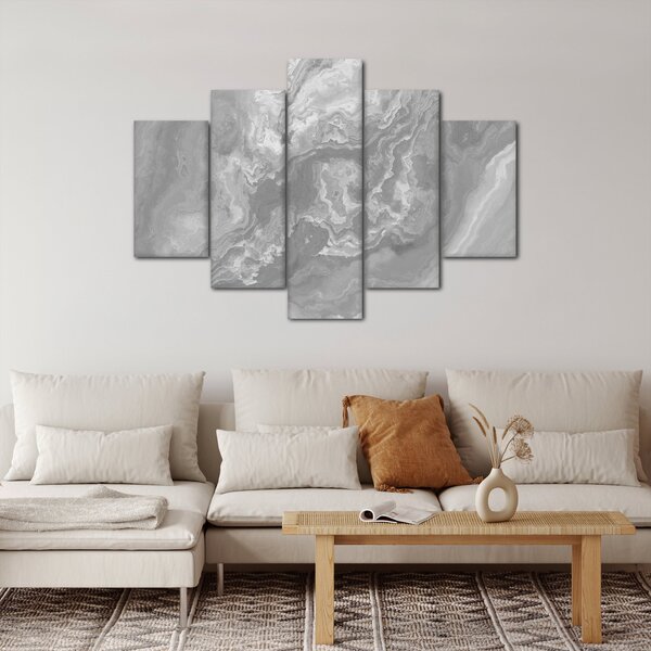 Slika - Mramor u crno-bijelom (150x105 cm)
