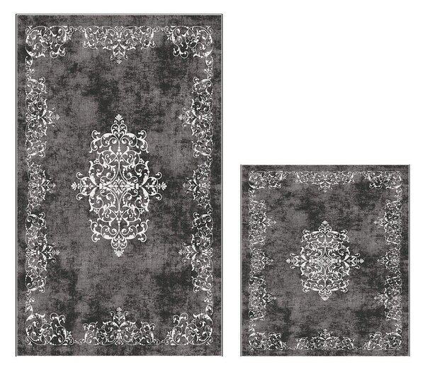 Sive kupaonske prostirke u setu 2 kom 60x100 cm – Foutastic