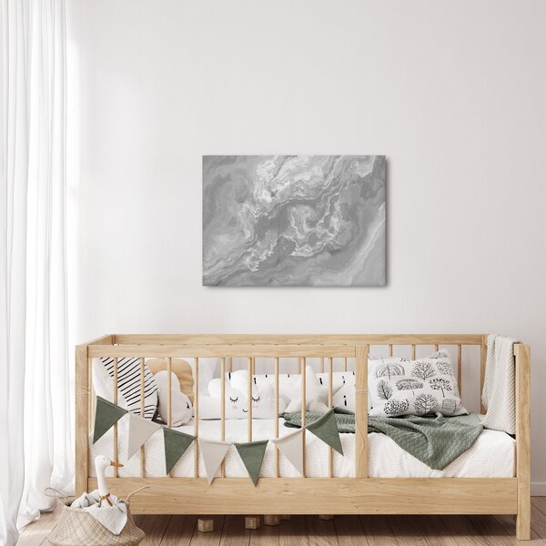 Slika - Mramor u crno-bijelom (70x50 cm)