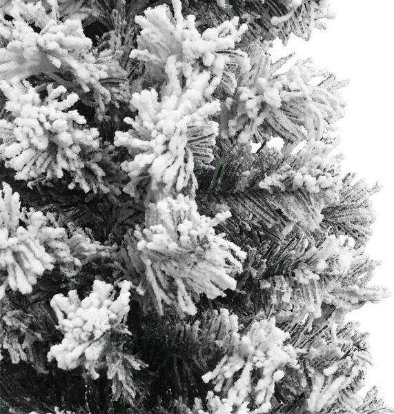 Umjetno božićno drvce Zelena 240 cm PVC i čelik i plastika - Zelena i bijela 240 cm s 300 LED dioda