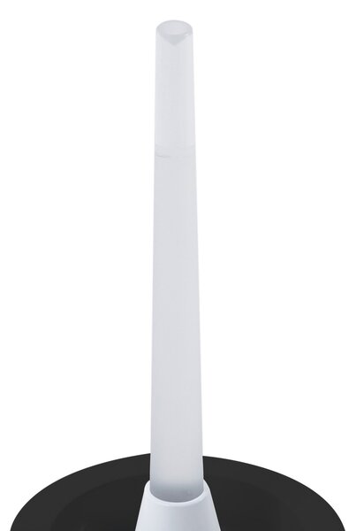 Stolne Lampa NOLA, Mist, prigušiv, Crno, Dnevna soba, Staklo, Industrijski dizajn
