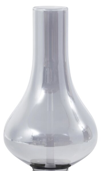 Stolne Lampa NOLA, Mist, prigušiv, Crno, Dnevna soba, Staklo, Industrijski dizajn