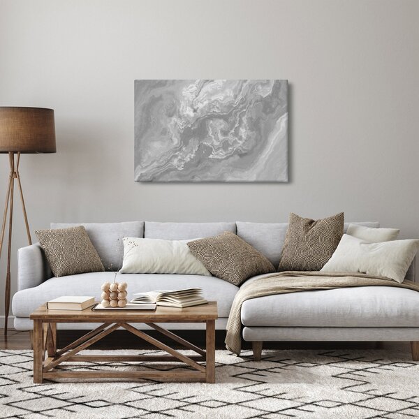 Slika - Mramor u crno-bijelom (90x60 cm)