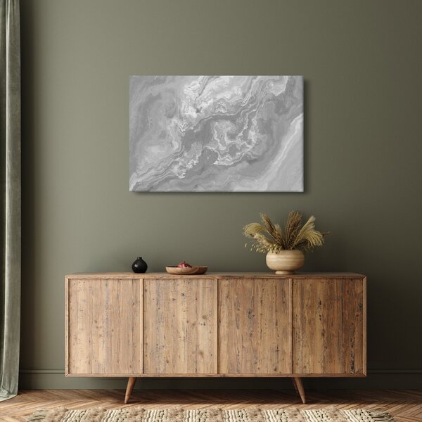 Slika - Mramor u crno-bijelom (90x60 cm)