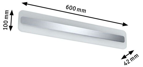 Zidne Svjetiljka Paulmann, Bijela, Područje hodnika, Aluminij