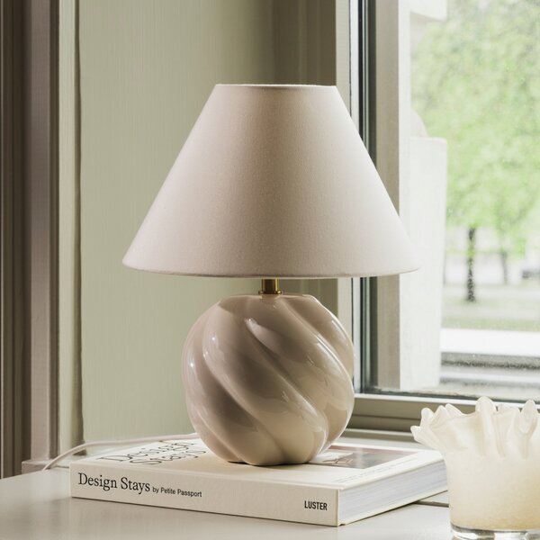 Stolne Lampa Globen Lighting, DAHLIA, Bež, Dnevna soba, Tkanina / tekstil