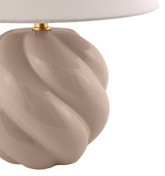 Stolne Lampa Globen Lighting, DAHLIA, Bež, Dnevna soba, Tkanina / tekstil